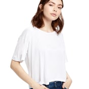 Front view of Ladies’ Boxy Open Neck Top