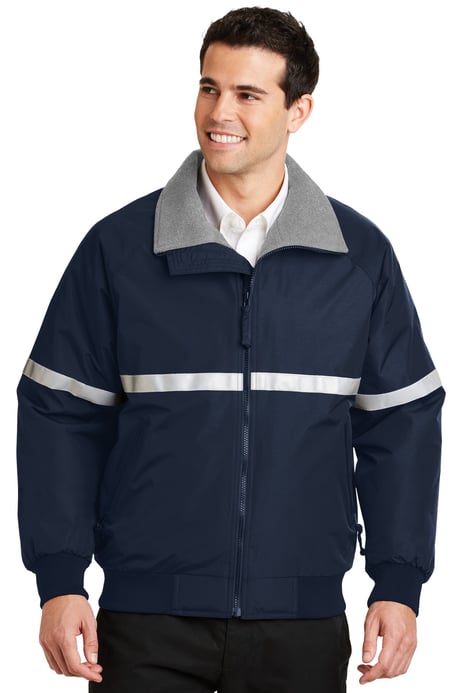 Front view of Challenger Jacket With Reflective Taping