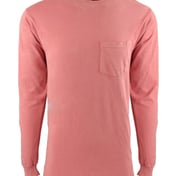Front view of Inspired Dye Long Sleeve Pocket Crew