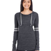 Front view of Ladies’ Hooded Low Key Pullover