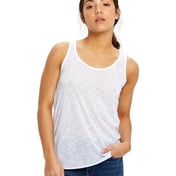 Front view of Ladies’ Solid Slub Racer Tank