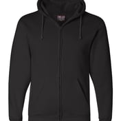 Front view of USA-Made Full-Zip Hooded Sweatshirt