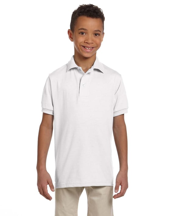 Front view of Youth SpotShield™ Jersey Polo