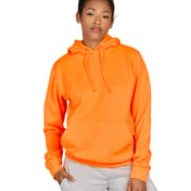 Front view of Unisex Made In USA Neon Pullover Hooded Sweatshirt