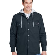 Front view of Men’s Hooded Duck Quilted Shirt Jacket