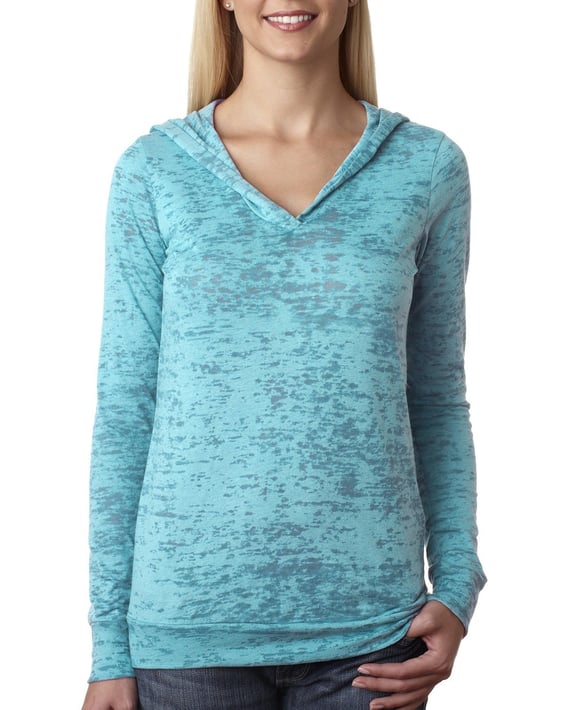 Front view of Ladies’ Burnout Hoody