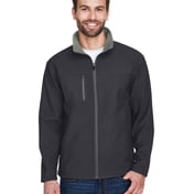 Front view of Adult Ripstop Soft Shell Jacket With Cadet Collar