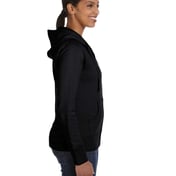 Side view of Women’s Full-Zip Hooded Sweatshirt