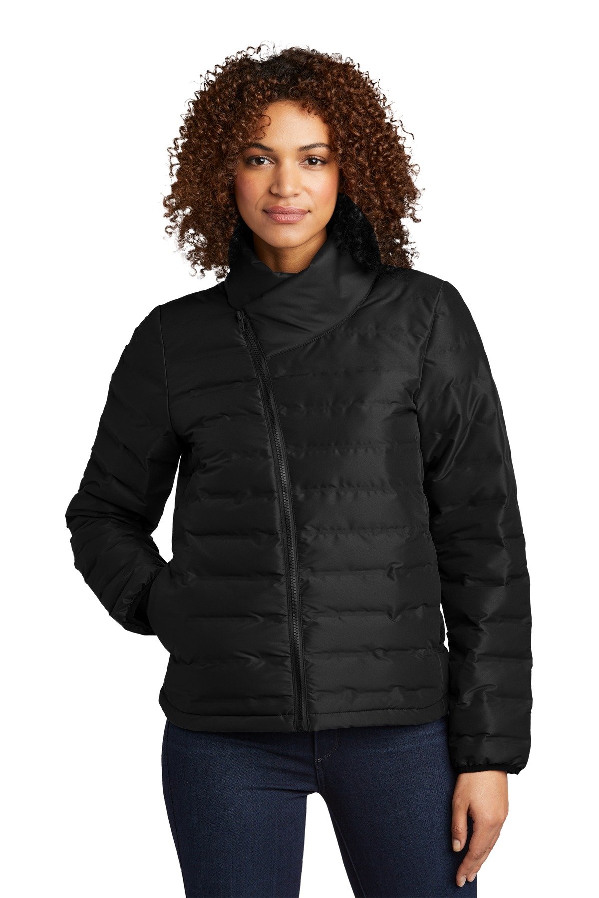 Front view of Ladies Street Puffy Full-Zip Jacket