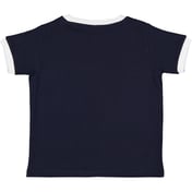 Back view of Toddler Retro Ringer T-Shirt