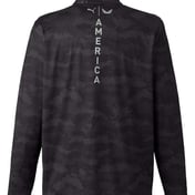 Back view of Volition Flanked Quarter-Zip Pullover