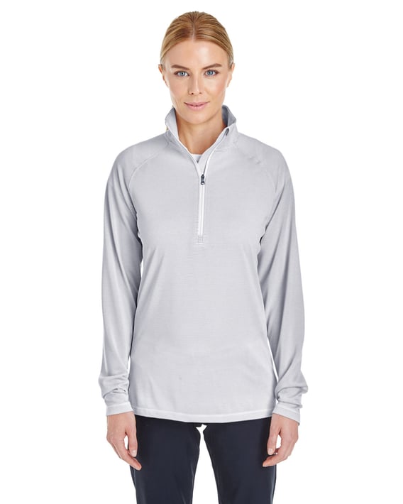 Front view of Ladies’ Tech Stripe Quarter Zip