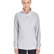 Front view of Ladies’ Tech Stripe Quarter Zip