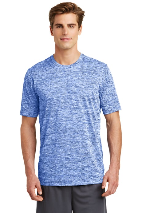 Front view of PosiCharge® Electric Heather Tee