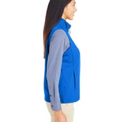 Side view of Ladies’ Techno Lite Three-Layer Knit Tech-Shell Quarter-Zip Vest