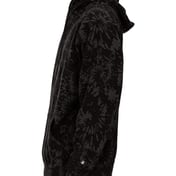 Side view of Youth Tie-Dyed Triblend Hooded Sweatshirt