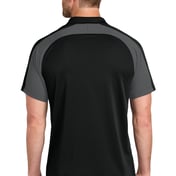 Back view of Wearever Performance Pique Colorblock Polo
