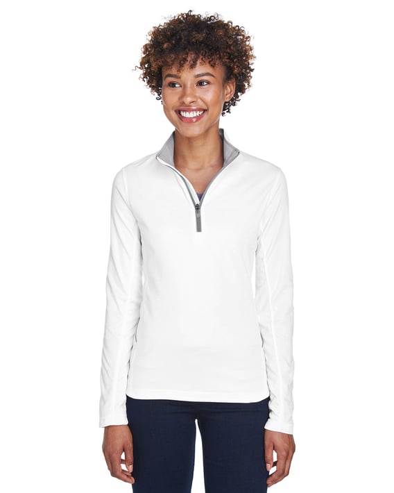 Front view of Ladies’ Cool & Dry Sport Quarter-Zip Pullover