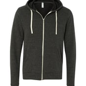 Front view of Triblend Sponge Fleece Full-Zip Hoodie