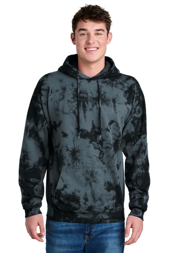 Front view of Crystal Tie-Dye Pullover Hoodie
