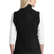 Back view of Ladies Microfleece Vest