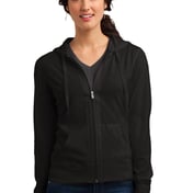 Front view of Women’s Fitted Jersey Full-Zip Hoodie