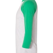 Side view of Triblend Three-Quarter Raglan T-Shirt