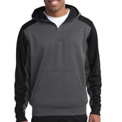 Front view of Tech Fleece Colorblock 1/4-Zip Hooded Sweatshirt