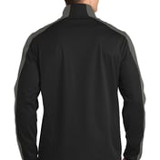 Back view of Active Colorblock Soft Shell Jacket