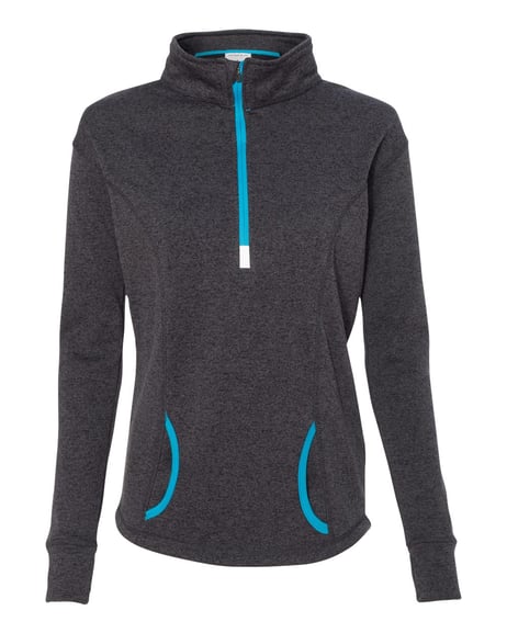 Front view of Women's Cosmic Fleece Quarter-Zip Pullover