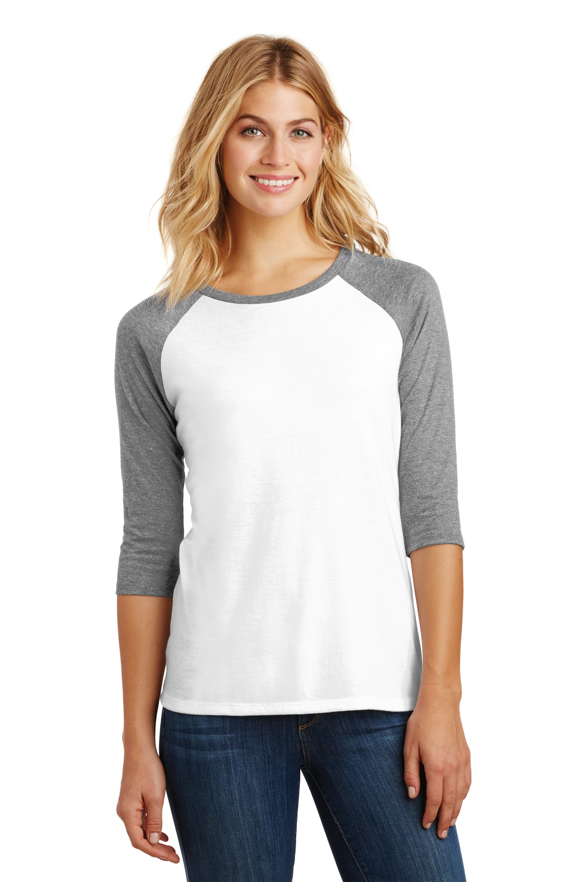 Front view of Women’s Perfect Tri® 3/4-Sleeve Raglan