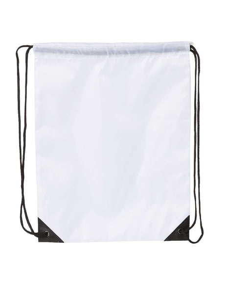 Front view of Value Drawstring Backpack