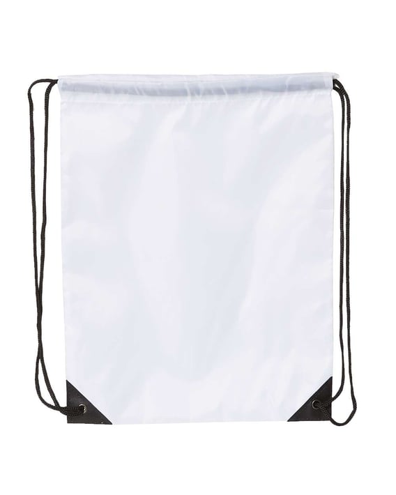 Front view of Value Drawstring Backpack