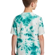 Back view of Youth Crystal Tie-Dye Tee