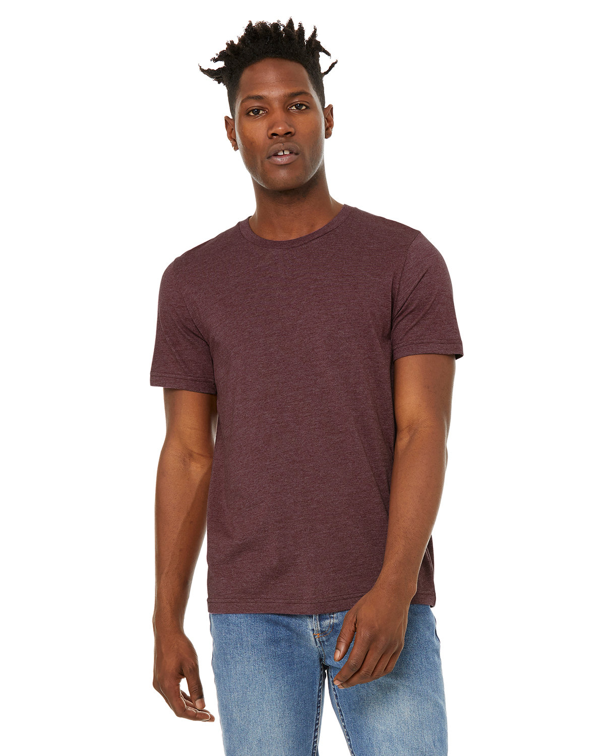 Front view of Unisex Sueded T-Shirt
