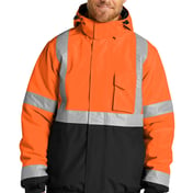 Front view of ANSI 107 Class 3 Economy Waterproof Insulated Bomber Jacket