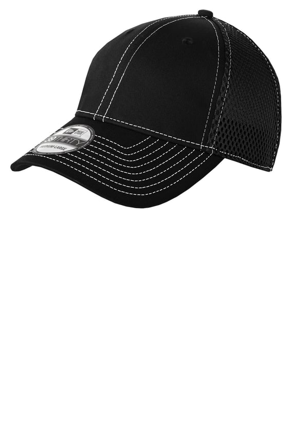 Front view of Stretch Mesh Contrast Stitch Cap