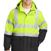 Front view of ANSI 107 Class 3 Safety Heavyweight Parka