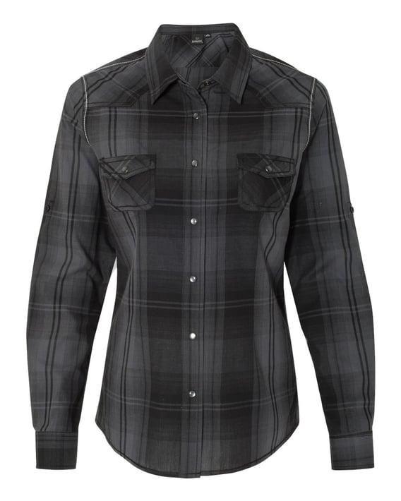 Front view of Women’s Convertible Sleeve Western Shirt
