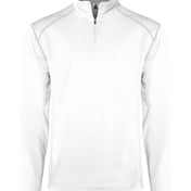 Front view of Money Mesh Quarter-Zip Pullover