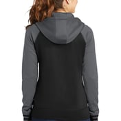 Back view of Women’s Sport-Wick® Varsity Fleece Full-Zip Hooded Jacket