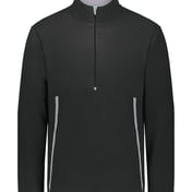 Front view of Eco Revive™ Polar Fleece Quarter-Zip Pullover
