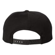 Back view of Premium Five-Panel Snapback Cap