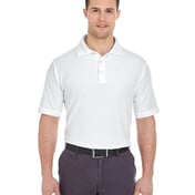 Front view of Men’s Platinum Honeycomb Piqué Polo