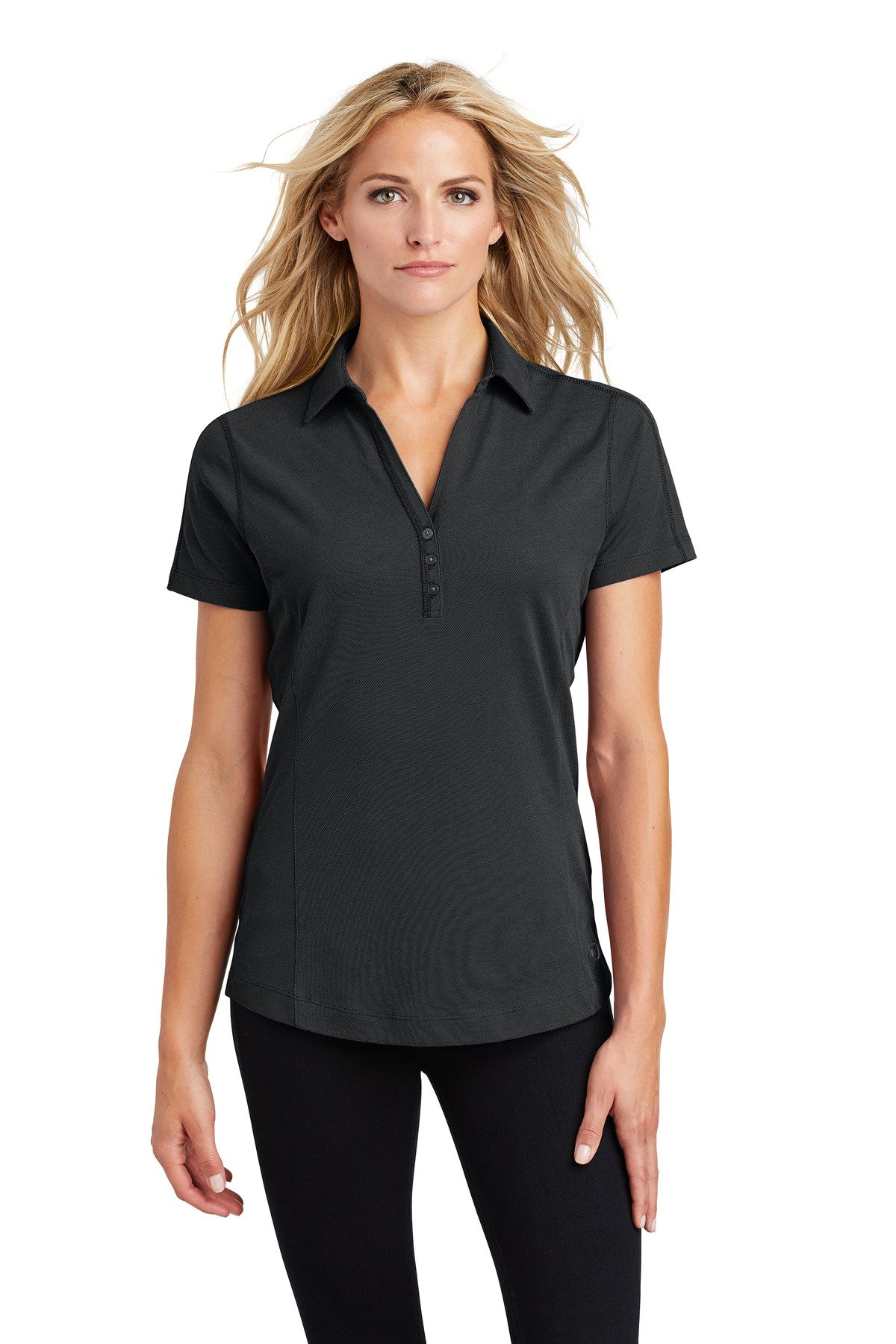 Front view of Ladies Onyx Polo