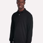 Side view of Dri-Power® Long Sleeve Polo