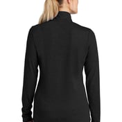 Back view of Women’s PosiCharge ® Tri-Blend Wicking 1/4-Zip Pullover