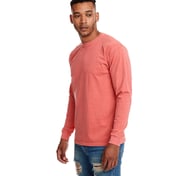 Side view of Adult Inspired Dye Long-Sleeve Crew With Pocket