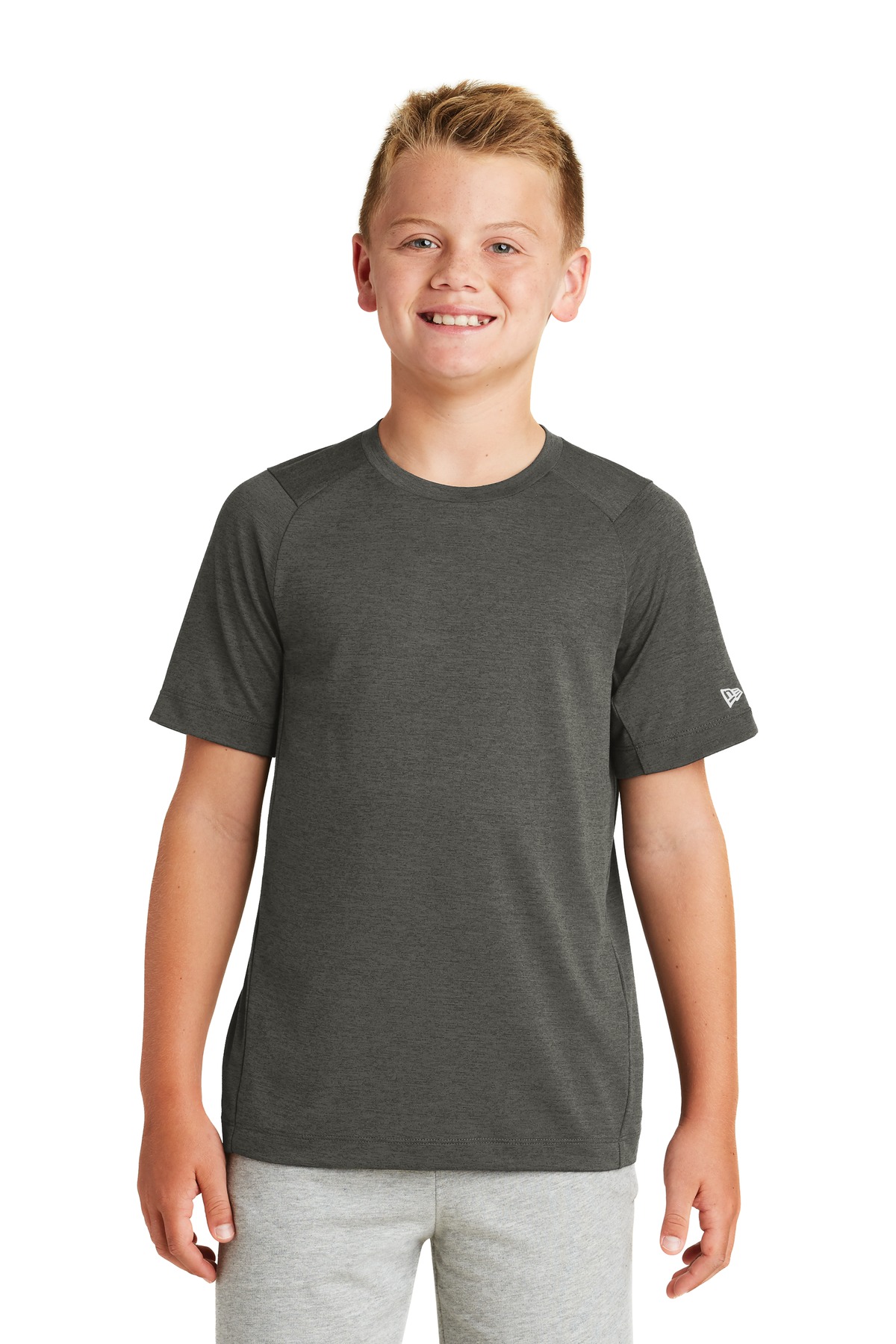 Front view of Youth Series Performance Crew Tee