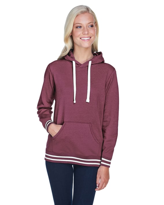 Front view of Ladies’ Relay Hooded Sweatshirt